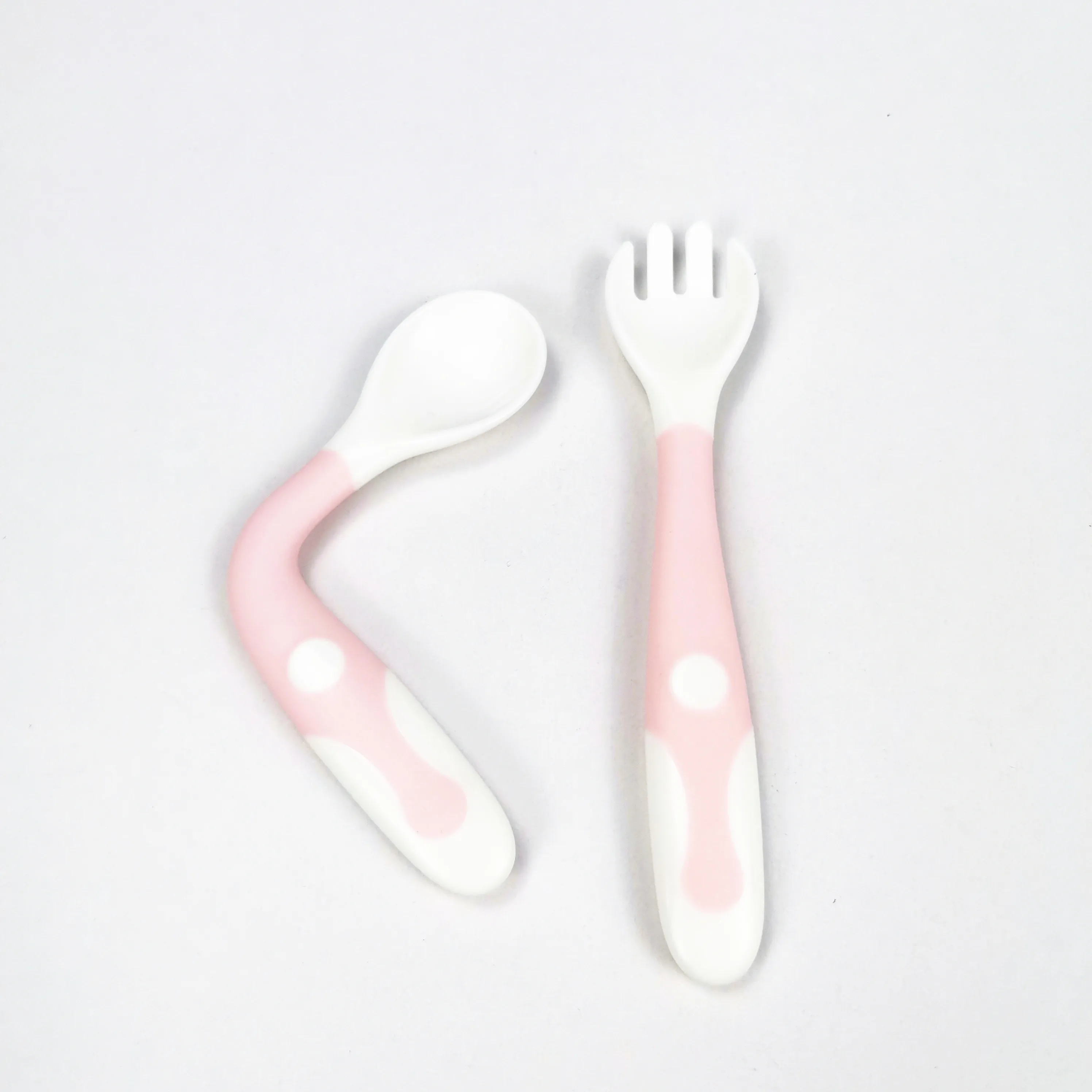 2 шт. гибкий набор ложка и вилка для детей ясельного возраста посуда обучения