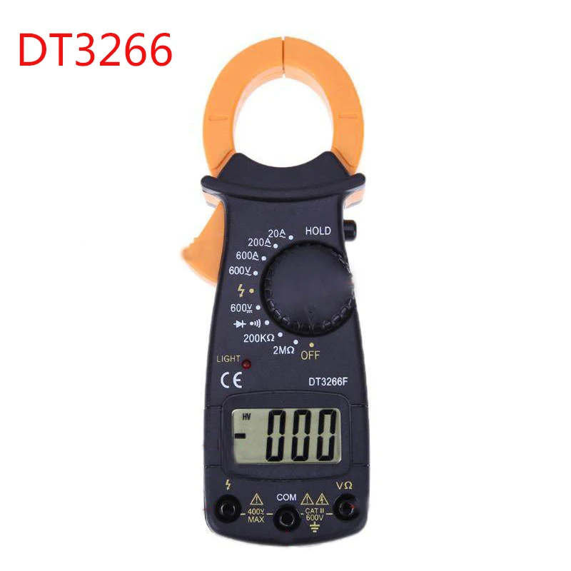 ЖК цифровой клещи DT3266E/DT3266F Модернизированная версия мультиметр 600A