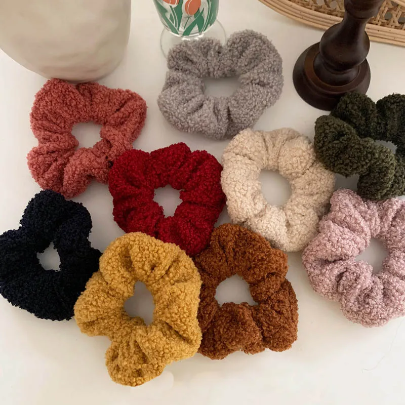Зимние теплые женские кольца из овечьей шерсти милая фотоверевка украшение для