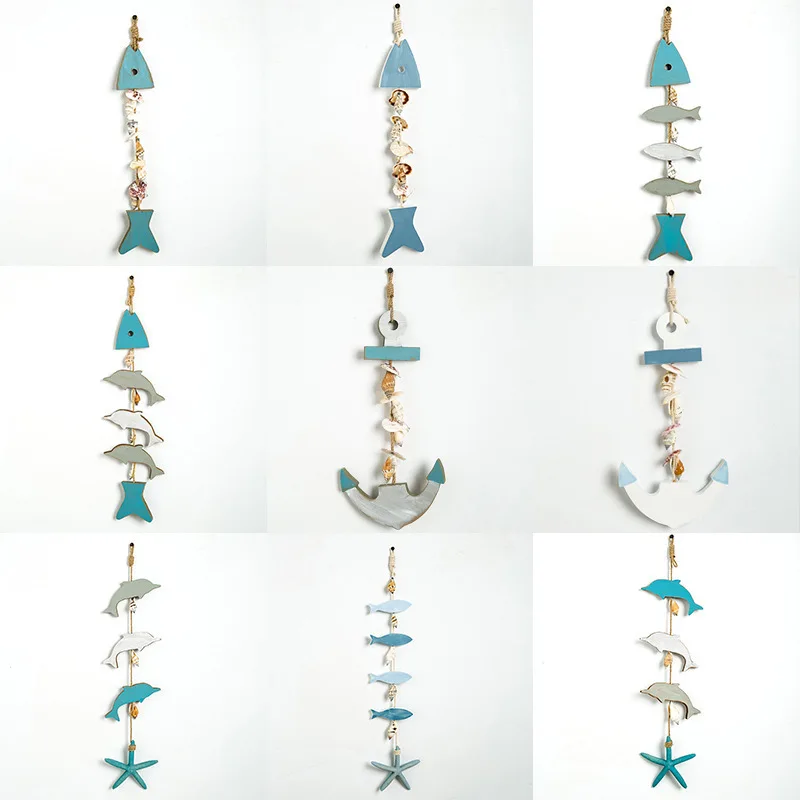 Морская деревянная Рыбная нить подвеска в виде ракушки из натуральной морской