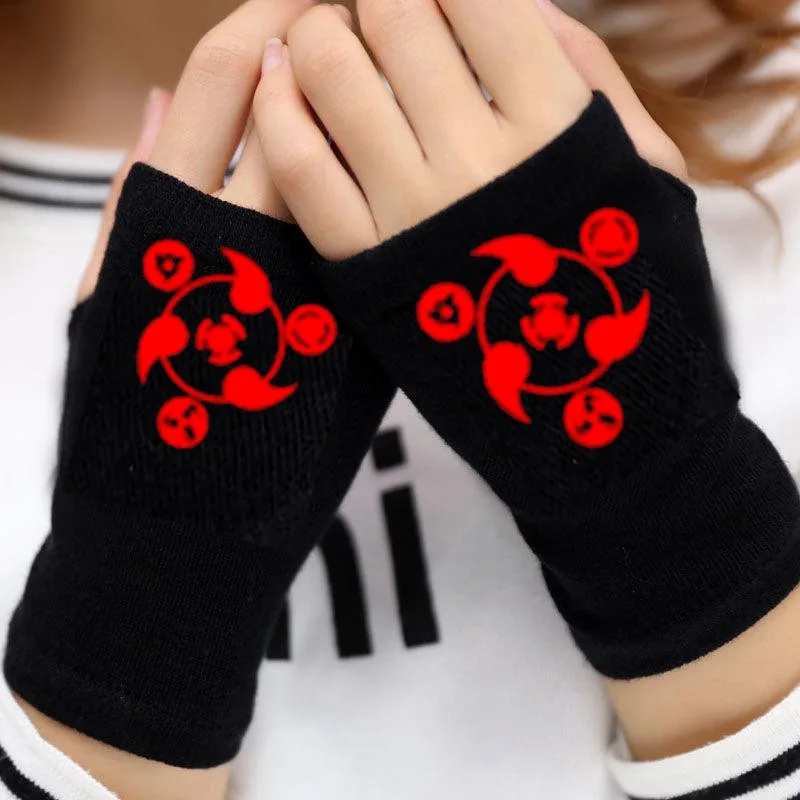 

Anime Sharingan Gloves Akatsuki Uchiha Itachi Kakashi Cosplay Prop