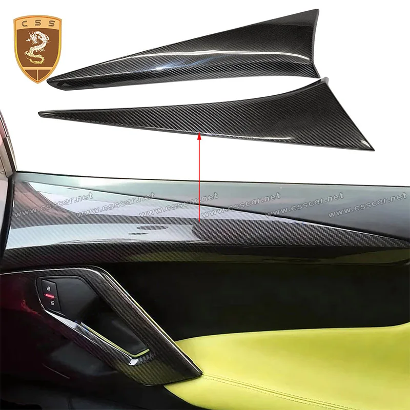 

CSSCAR for LP700 Dry Carbon Fiber Inner Door Interior Trims For Lamborghini Aventador Interior door trim OEM Style Car Styling