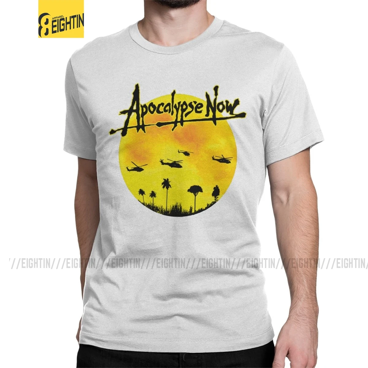 

Men Apocalypse Now Sun T Shirt Vietnam War Kilgore Helicopter Movie Marlon Brando Cotton Short Sleeve Tee Shirt 4XL 5XL T-Shirts