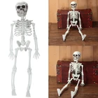 Пластиковый шарнирный человеческий скелет, украшение на Хэллоуин-вечеринку, страшный шарнирный скелет, кость 40 см, высота для подарка, украшение для праздника