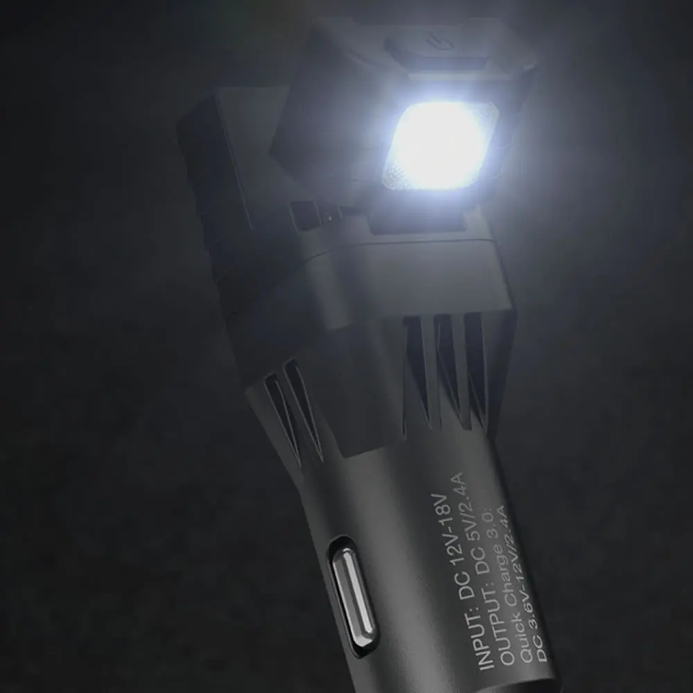 NITECORE VCL10 Многофункциональный гаджет для транспортного средства QC 3,0 Автомобильное зарядное устройство стеклянный выключатель аварийное Предупреждение освещение резервная лампа в автомобиле