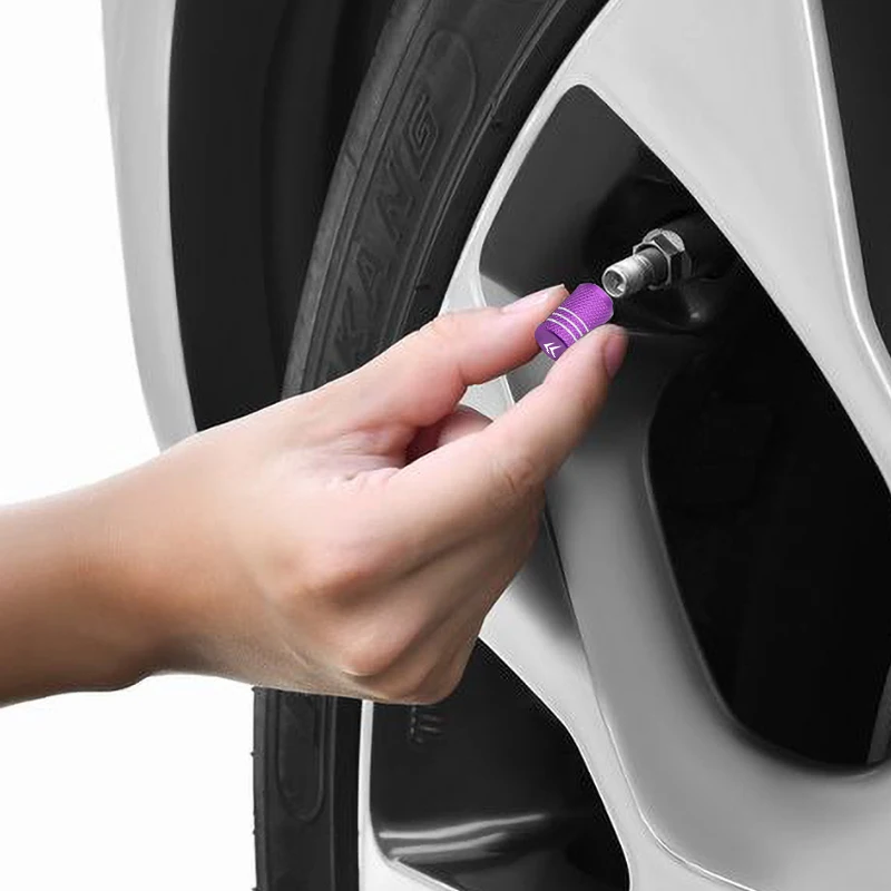 Металлическая креативная красная крышка клапана автомобильного сердечника