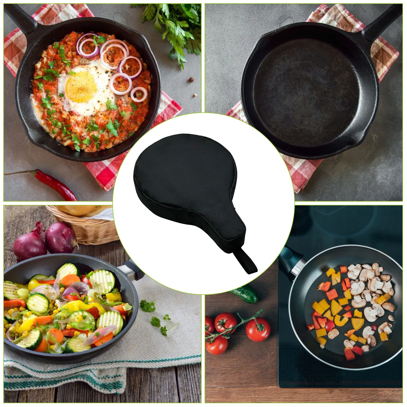 

Skillet Bag Waterproof Protective Kitchen Chef Bag Pan Organizer Kitchen AccessoriesProtective Camping Chef Bag