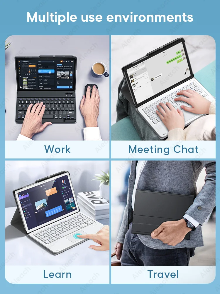 for samsung tab a7 case with keyboard for samsung galaxy tab s6 lite s7 s5e s4 a 10 1 2019 a 2018 case spanish russian french free global shipping