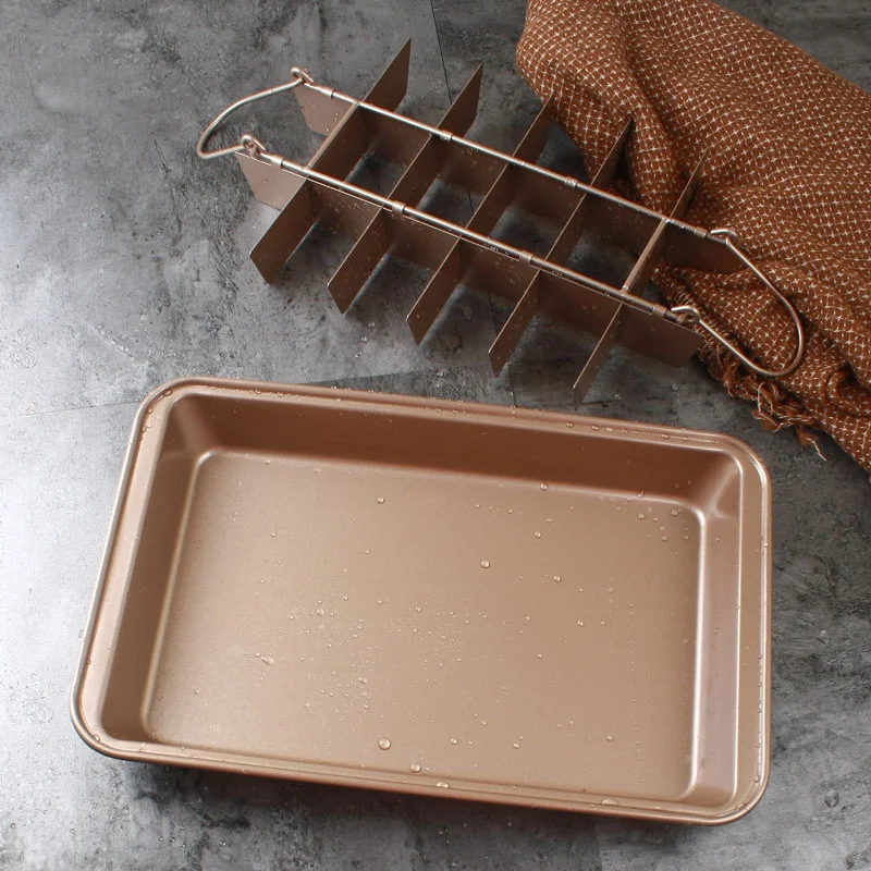 Антипригарная коричневая сковорода для выпечки из углеродистой стали шоколада