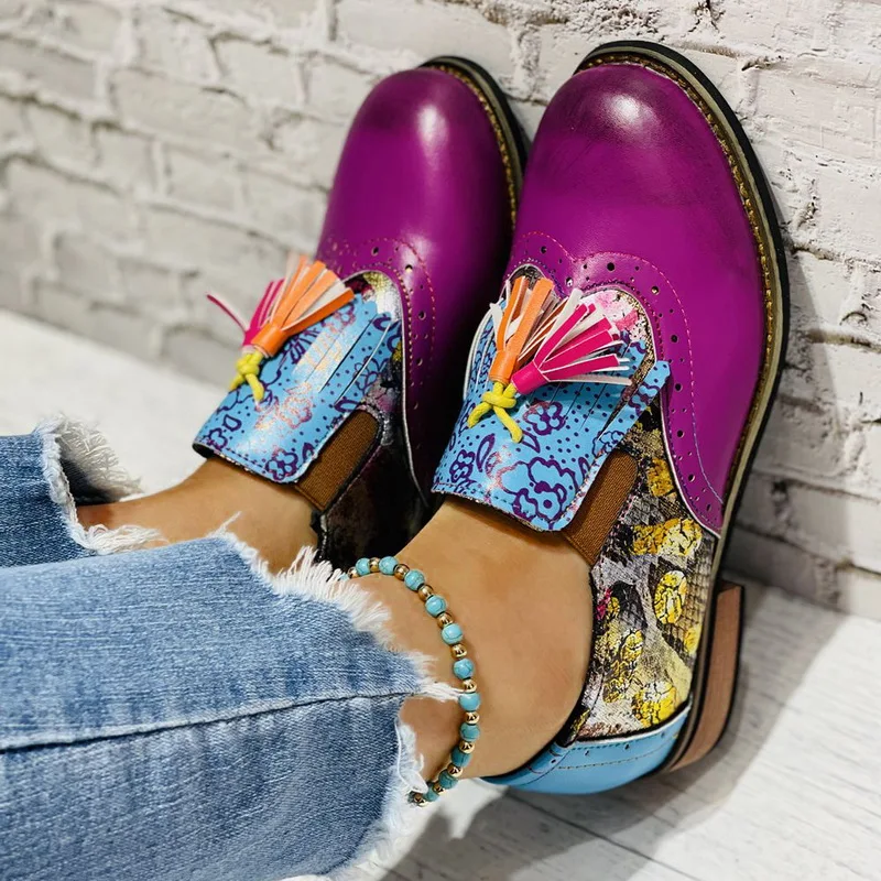 

LISTING Women Flats Shoes Embroider Enthic Style Lace Up Leather Footware Women Shoes Round Toe Ladies Shoes Zapatos Mujer