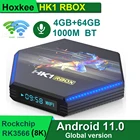 1000M Lan 2,4G 5G двойной бренд Wifi BT4.0 4 ГБ 32 ГБ 64 Гб Youtube Google Play 8K Rockchip RK3566 Android 11 TV Box HK1 RBOX R2