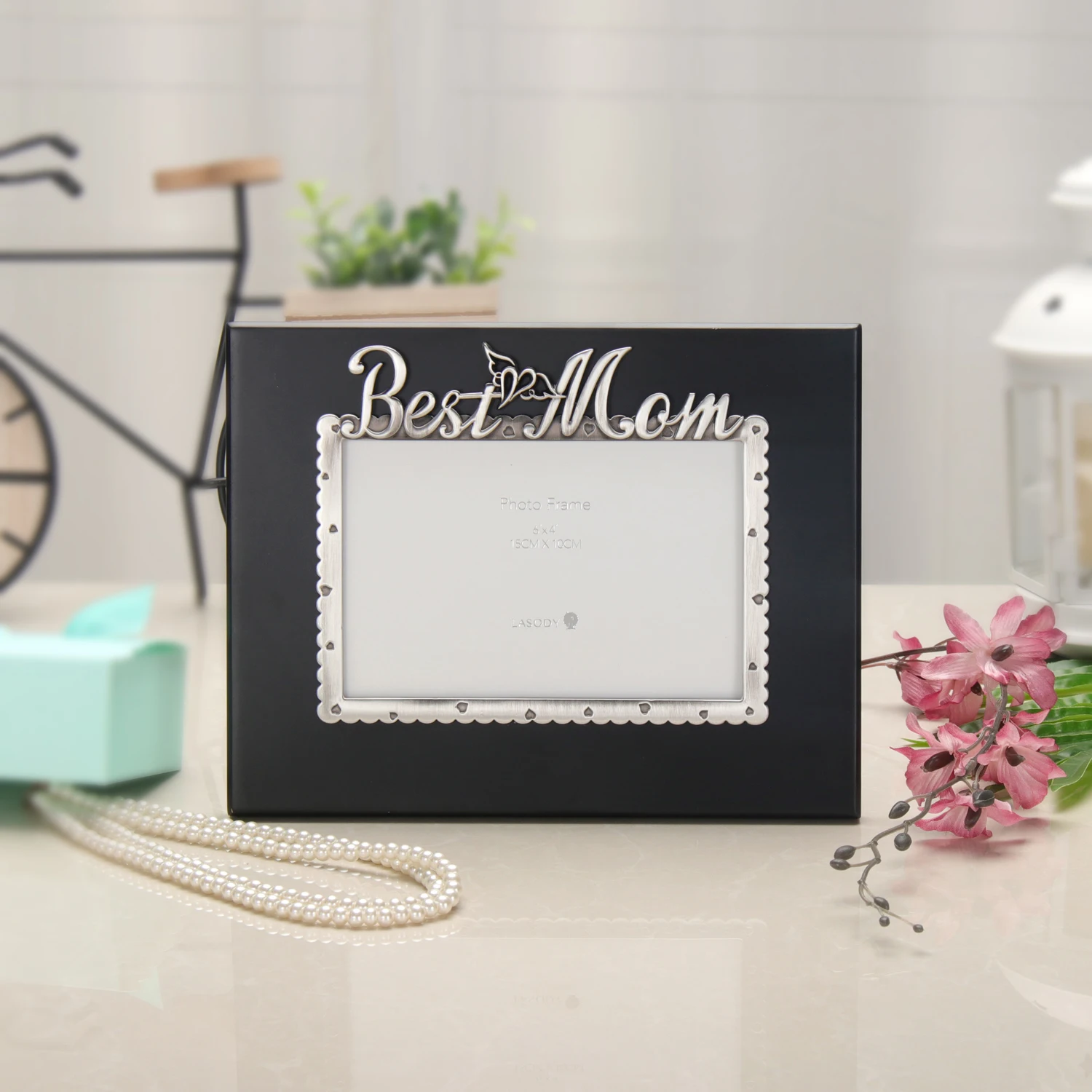 Семейная фоторамка LASODY подарок на день Святого Валентина изысканная черная