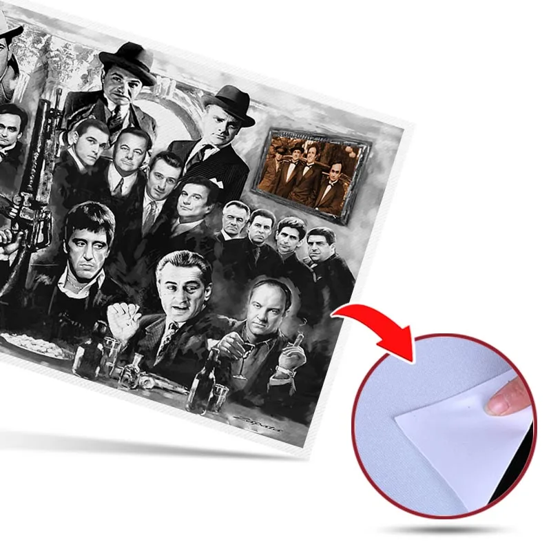 

The Godfather Poster Marlon Brando Classic Gangster Movie Character Collection Room Decorative Painting