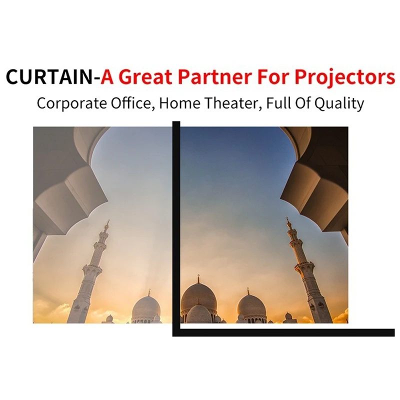 

Projector Sn for Home Theater HD White Foldable Anti-Crease