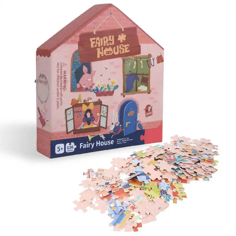 Обучения 136 шт. Дом головоломки игрушки развивающие раннего обучения детей