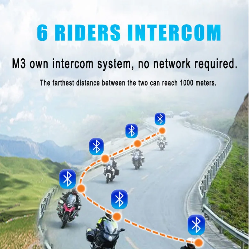 Водонепроницаемый мотоциклетный видеорегистратор Maxto M3 с Bluetooth и Wi-Fi | Автомобили