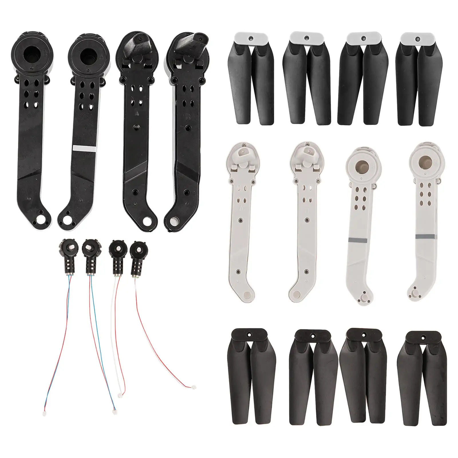 

E99 Pro Drone Accessories Arm Motor Blades Easy to Install RC Drone Quadcopter Attachment Gift for Friends ABS Plastic Durable