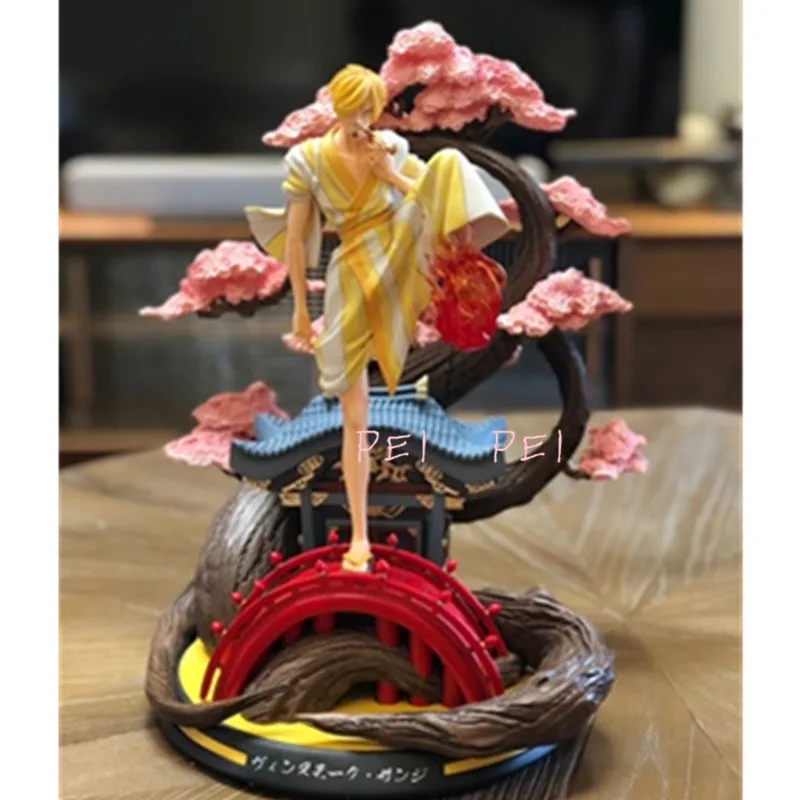 1/7 Аниме ONE PIECE соломенная шляпа Пираты Vinsmoke Sanji GK статуя из смолы экшн-фигурка
