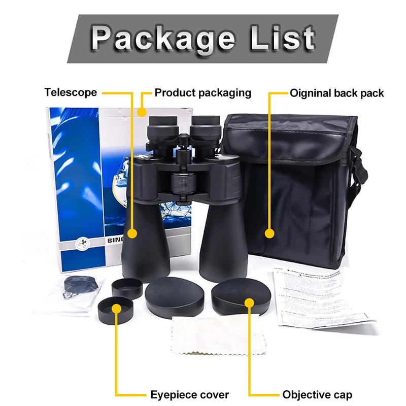 Бинокль 10-380x100 мощный профессиональный водонепроницаемый телескоп с большим