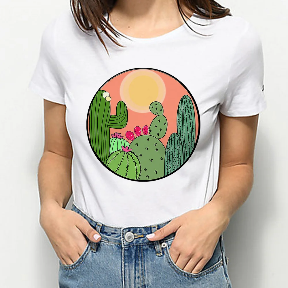 

Cactus Mexican Desert Fashion Funny T Shirts Matching Adventure Time Oversize Hipster 2022 New Ropa Tumblr Mujer Graphic Tee