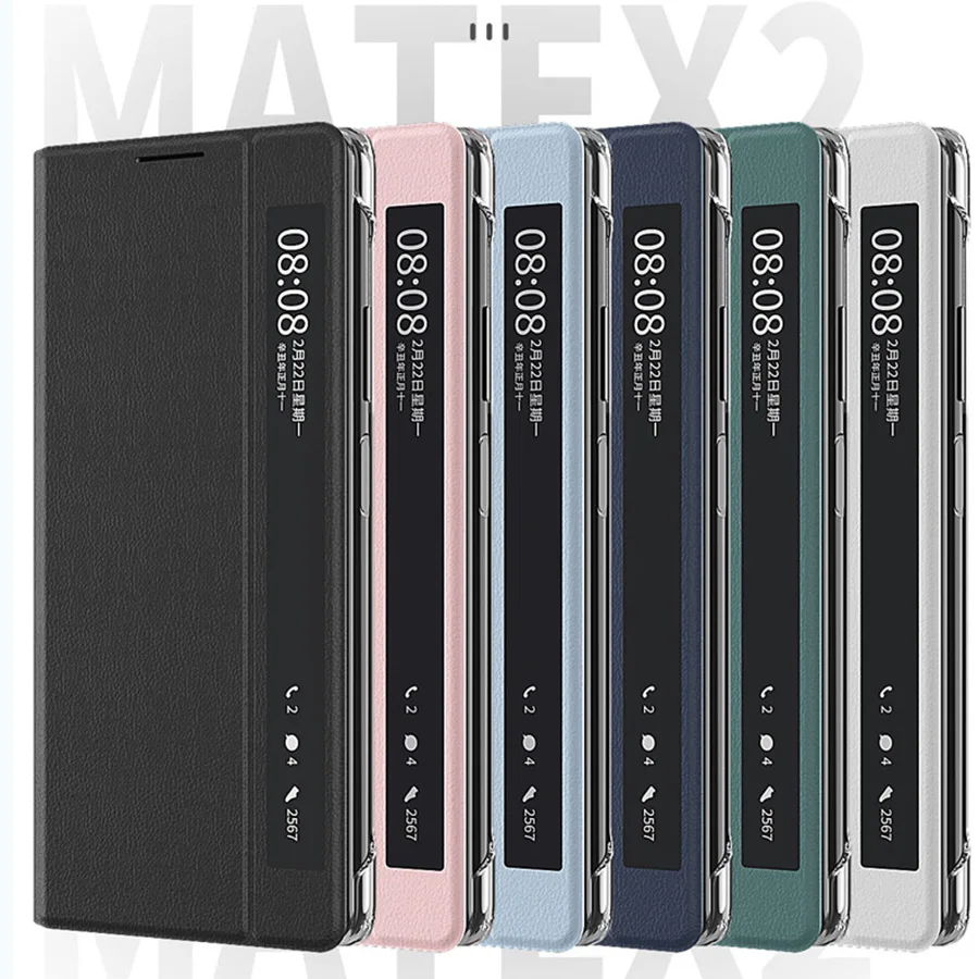 for huawei mate x2 case stand holder shockproof protective leather magnetic flip for huawei mate x2 cover matex2 business cases free global shipping