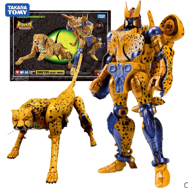 

Оригинальная экшн-фигурка TAKARA TOMY Трансформеры 18 см MP34 Cheetor Beast Wars autobot трансформер робот-трансформер детские игрушки