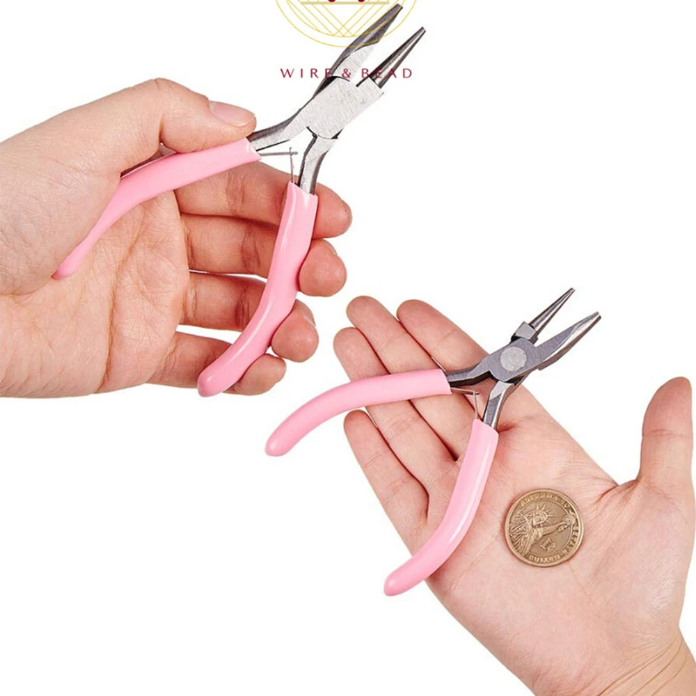 

Half Groove Half Round Head Special Pliers DIY Hand Tool Winding Wire Pliers For Silver Gold Wire Metal Jewelry Line DIY Jewelry