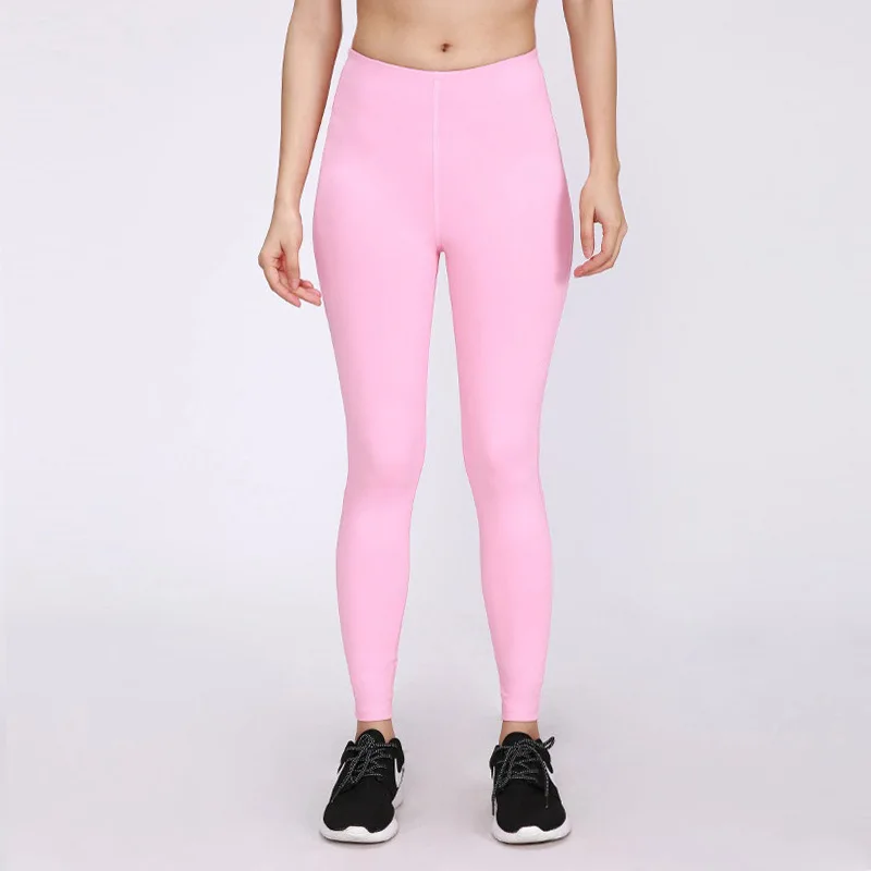 Бесшовные с высокой талией обтягивающие Стрейчевые Штаны Для Йоги Спортивные