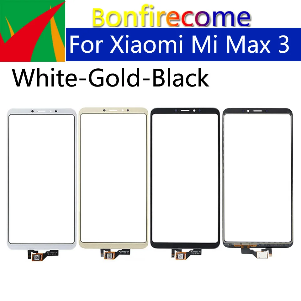 6," сенсорный экран для Xiaomi mi Max 3 mi Max3 Max3 Сенсорная панель Сенсорный ЖК-дисплей стеклянная линза Панель дигитайзер Замена