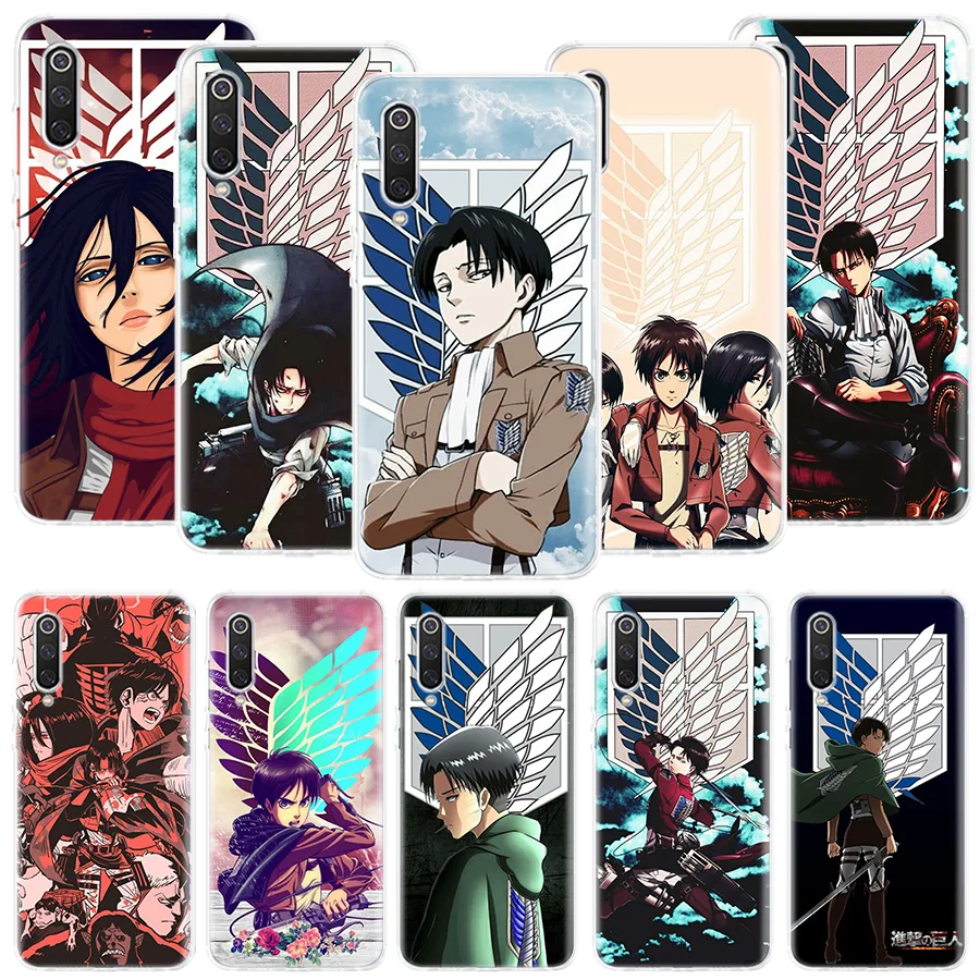

Anime Japanese attack on Titan Phone Case For Xiaomi Redmi 9 9T 9C 10 Prime 10X 10C 8 7 6 10A 9A 8A 7A 6A S2 K40 Pro K30 K20 Coq