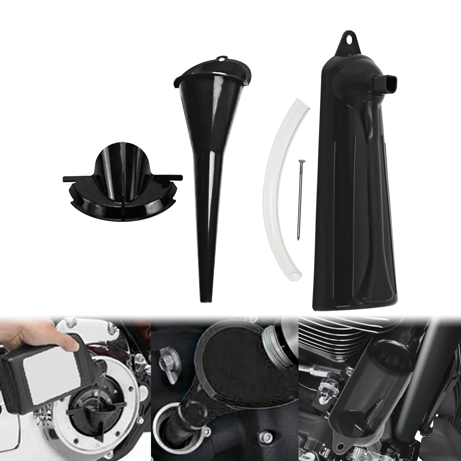 

9 "кривошипный чехол, заполняющий воронку + основной Чехол, заполняющий масло + крышка масляной воронки, торцевой ключ и 1105 уплотнительное кольцо для Harley XL Dyna Touring