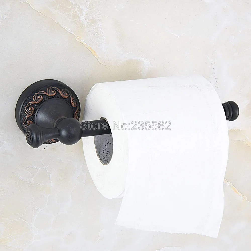 

Bathroom Roll Holder Black Oil Rubbed Brass Toilet Paper Holder Brass Wall Mount Tissue Holder Bathroom Accessories Lba459
