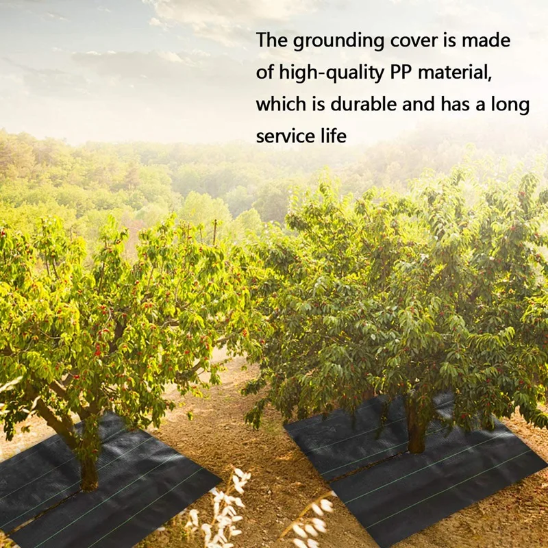 

8PCS Weed Control Ground Cover Breathable and Moisturizing Degradation Weed Protection Cover Non-Woven Orchard