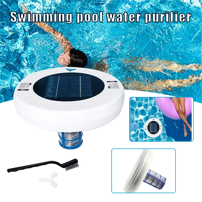 Solar Pool Ionizer Solar Powered Pool Cleaning Tool Automatic Pool Cleaner & Pool Ionizer for All Pools Dropshipping