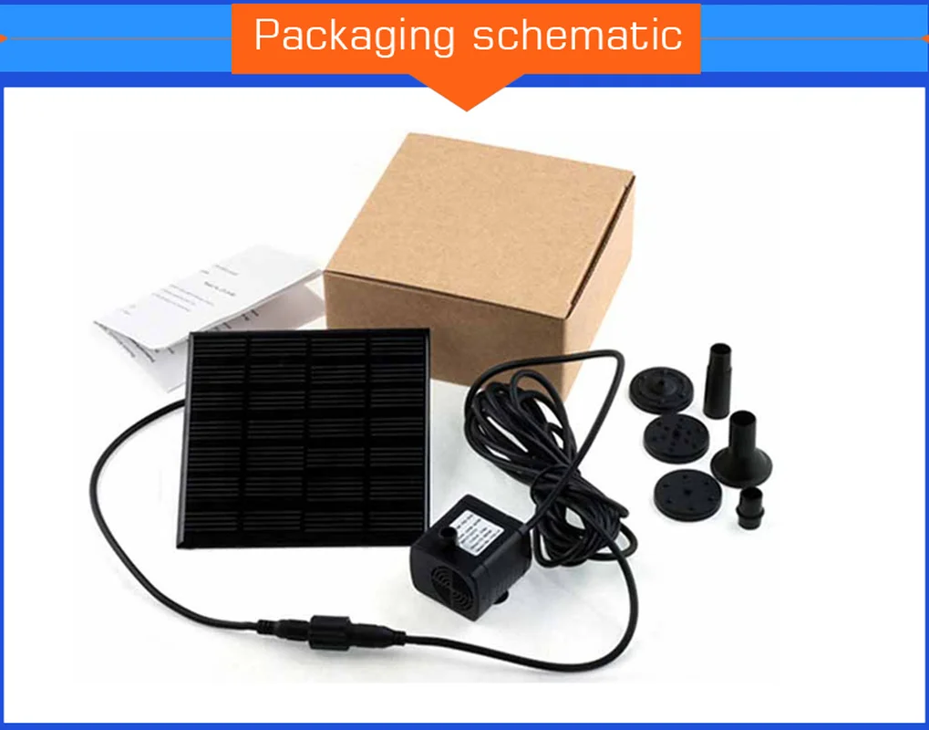 Водяной насос на солнечной батарее Мощность Панель комплект для бассейна