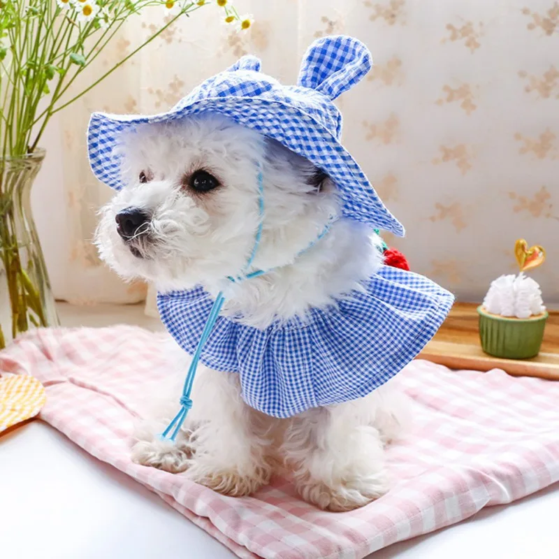 Летняя шапочка для домашних собак на открытом воздухе шапки щенка котенок