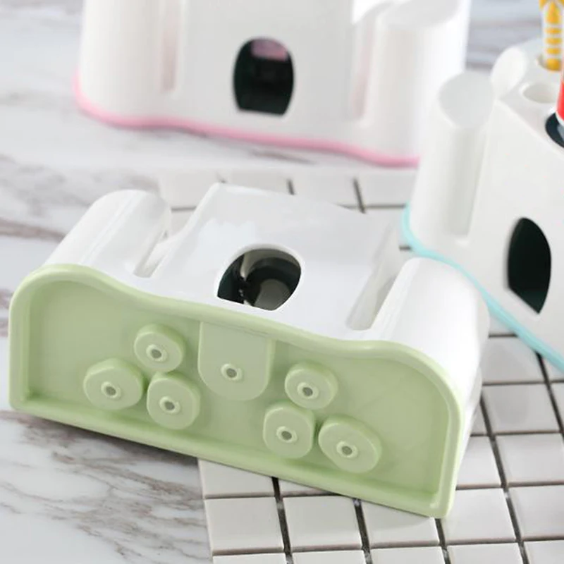 

Bathroom Automatic Toothpaste Dispenser Sterilizer Toothpaste Squeezer Toothbrush Holder Cleaner