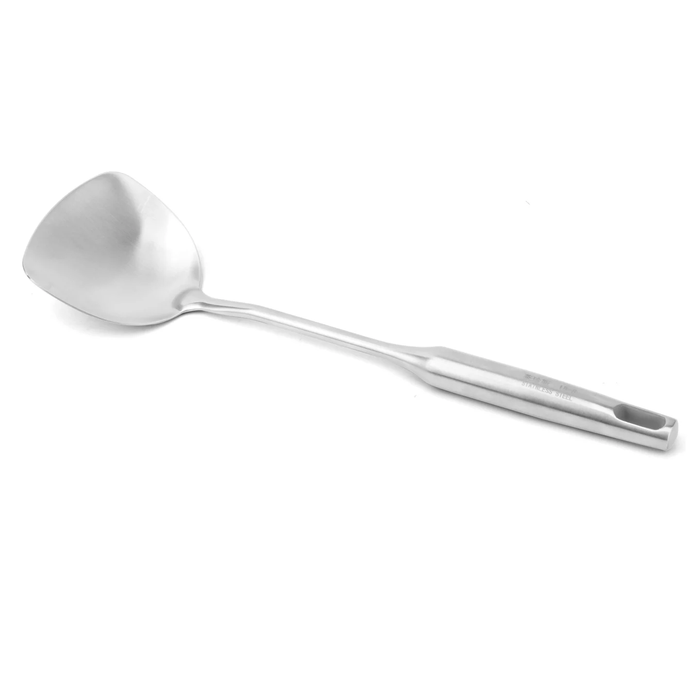 

Kitchen Dining Bar Tools Gadgets Utensils Stainless Steel Long Handle Chinese Turners Spatula Cooking Scoops
