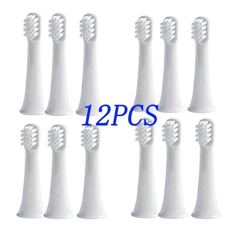 12Pcs Electric Toothbrush Head For Xiaomi Mijia T100 Adult Waterproof Ultrasonic Automatic Toothbrush Replacement Tooth Brush