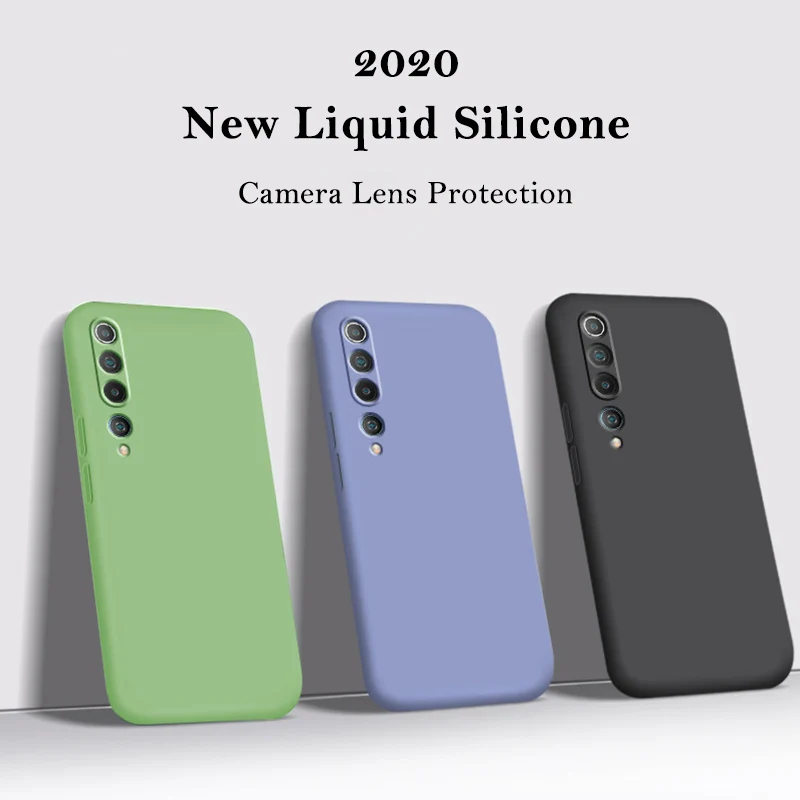 

Camera Lens Protection Case For Xiaomi Mi 11 10T Pro 9 Lite Poco X3 NFC F3 Redmi 9T Note 10 9 9S 8T 8 Soft Liquid Silicone Cover