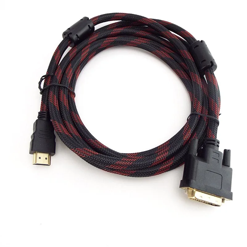 1.5m 5m HDMI-compatible To DVI Cable Line 1080P Male to 24+1 Pin Male Video connector wire for HDTV DVD Projector images - 6