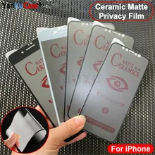 100Pcs 3D Matte Privacy Soft Ceramic Screen Protector For iPhone 13 12 11 Pro XS Max X XR 7 8 6S Plus SE2 12Mini Anti-spy Film