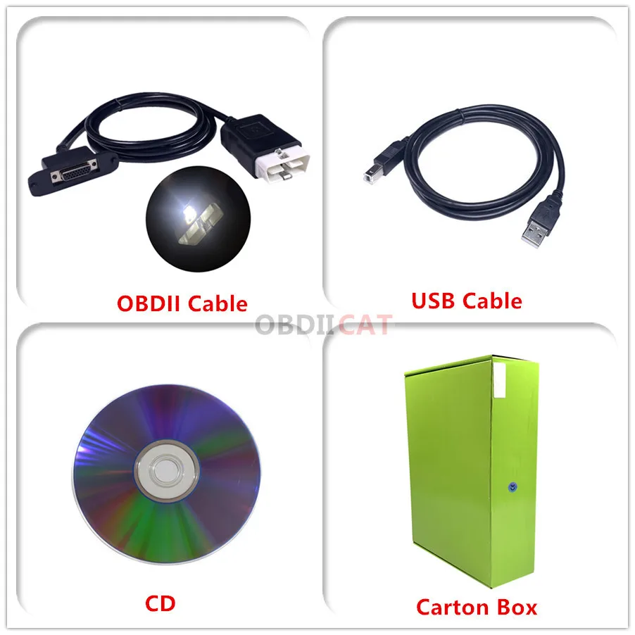 Новый полный набор OBDIICAT-WOW с Bluetooth 2016.R1/2017.R1 ключом obd2 диагностический инструмент