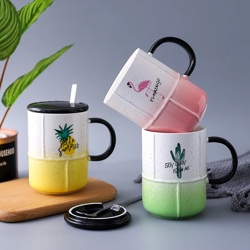 Новые INS креативные фламинго кактус ананас красивые большие постепенно