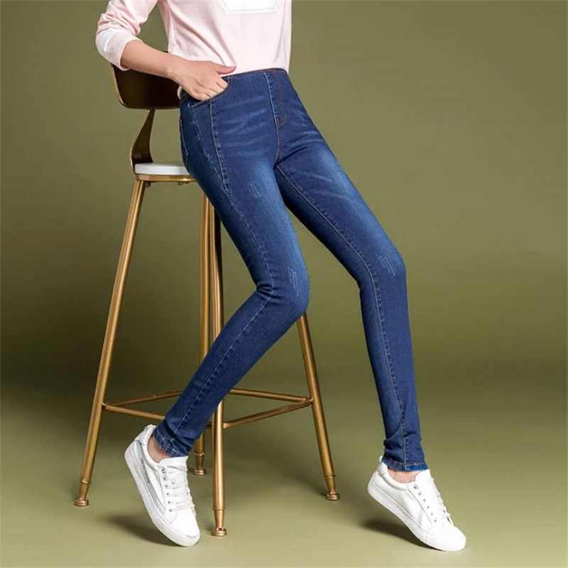 

Woman Hot Sale Slim Pencil Jeans Female Autumn Hot Sale Cloth-fitting Pants Skinny Pantalons Pantalones Stretch Pantalon Crayon