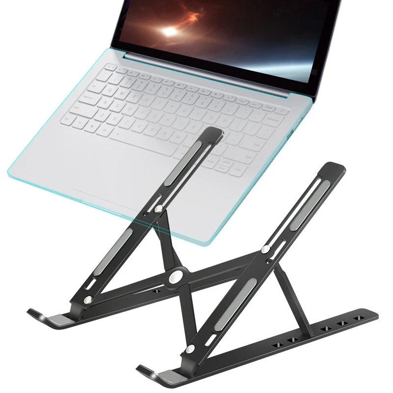 

Portable Laptop Stand Notebook Stand Support Laptop Bracket Aluminium Laptop Holder Base Tablet Cooling For ipad MacBook Pro
