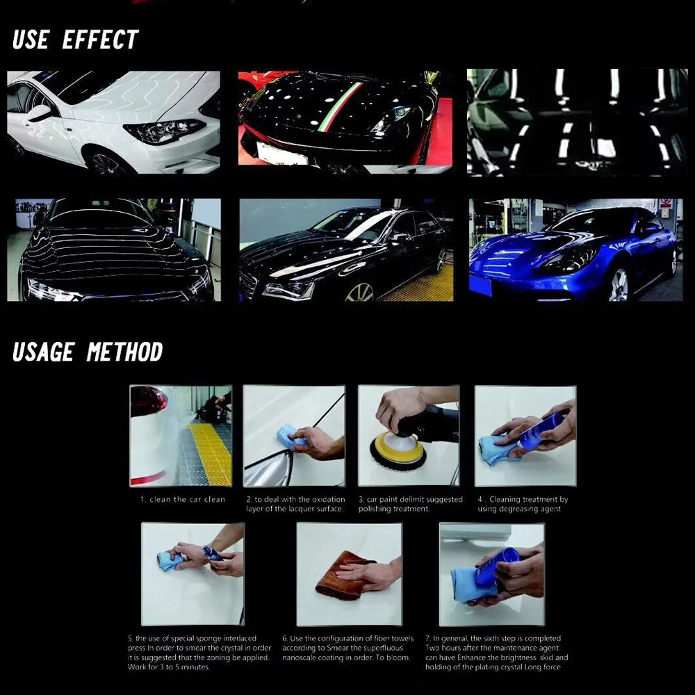 9H Ceramic Car Coating Motocycle Paint Care Liquid Glass Nano Hydrophobic Polish Auto Detailing Water | Автомобили и мотоциклы