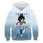 Забавная кавайная Одежда для девочек Dragon-Ball Z, модная уличная одежда Вегета для мальчиков, топы с круглым вырезом для маленьких девочек, Повседневные детские толстовки с мультяшным рисунком