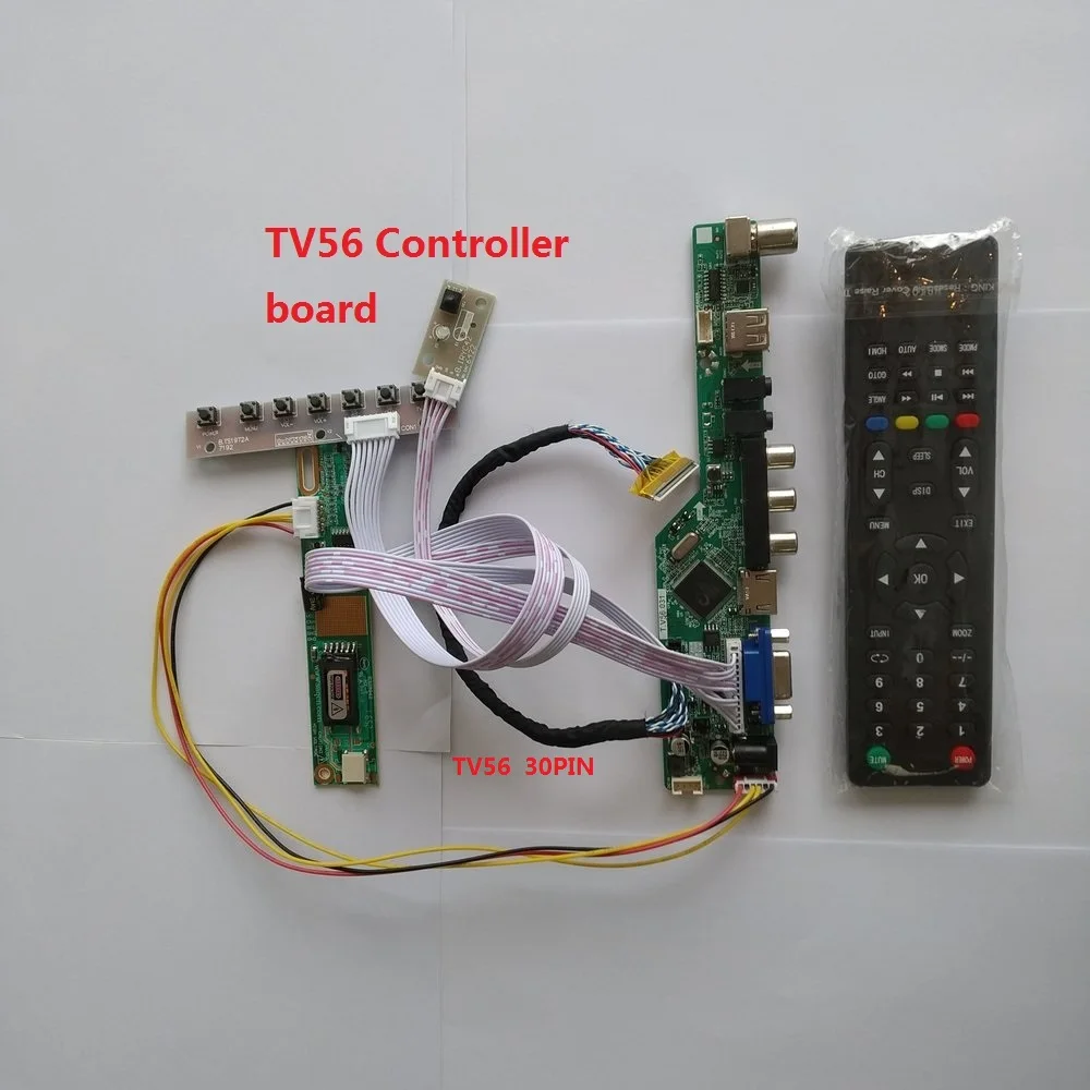 

Плата контроллера для B170PW06 V3/B170PW06 V2, совместимая с USB, HDMI, плата, VGA, AV, «сделай сам», монитор, ЖК-Телевизор LED TV 56 RF 1440*900