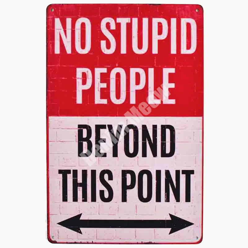 Предупредительный слоган винтажный металлический жестяной знак бар паб кафе